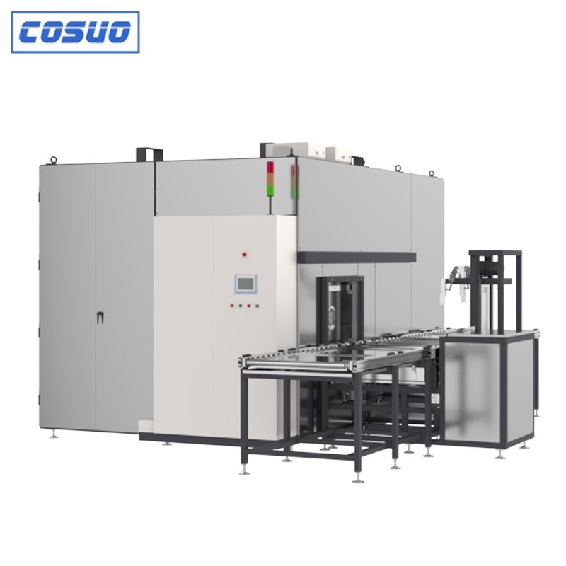 Integrated vacuum ultrasonic cleaning line